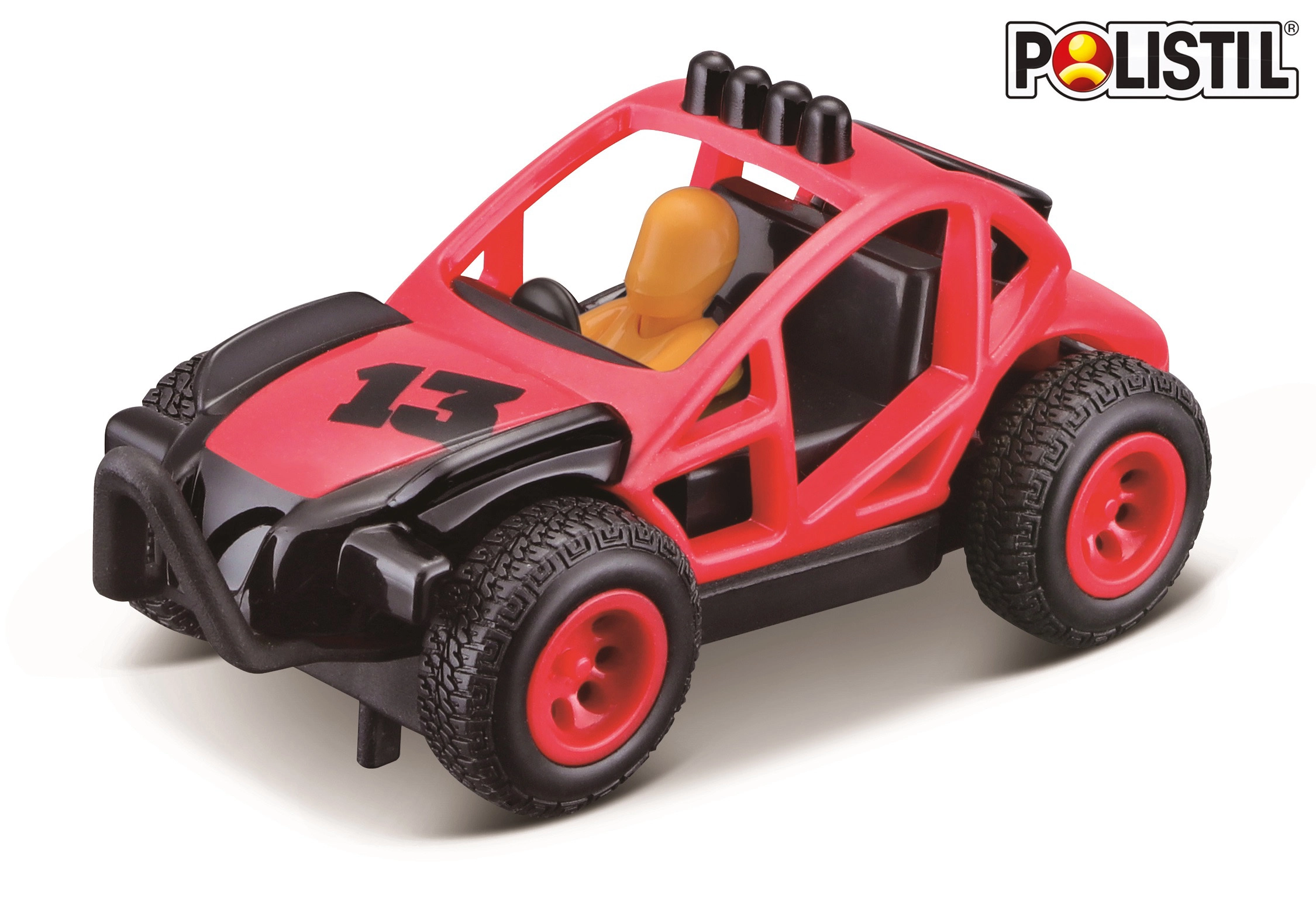 Levně Polistil Desert Rally červený model 1:43 pro autodráhy