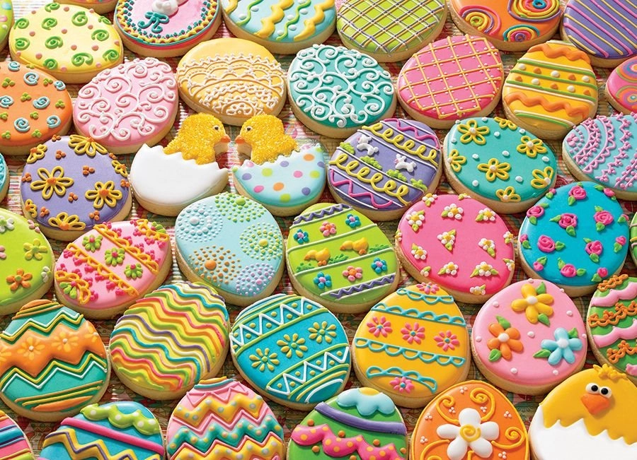 COBBLE HILL Puzzle Velikonoční sušenky 500 dílků