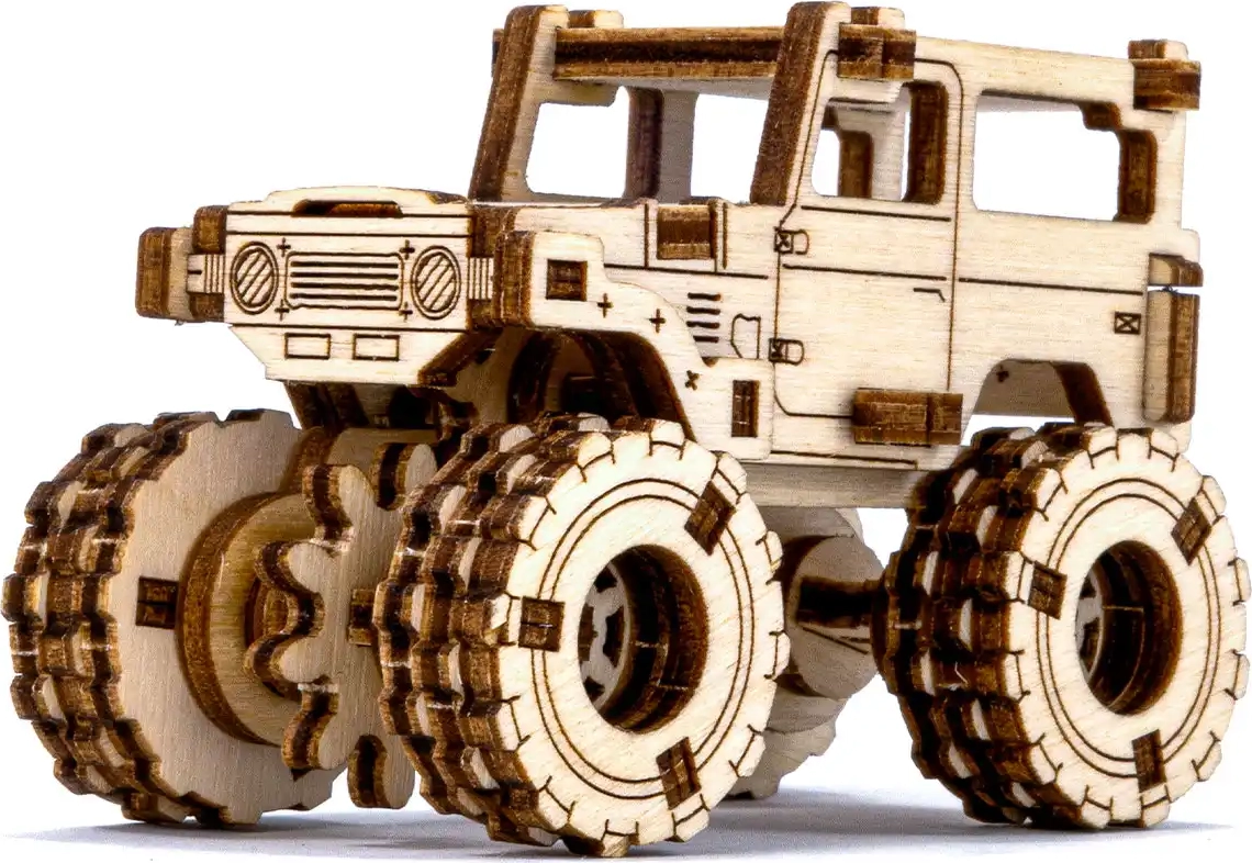 WOODEN CITY 3D puzzle Superfast Monster Truck 5