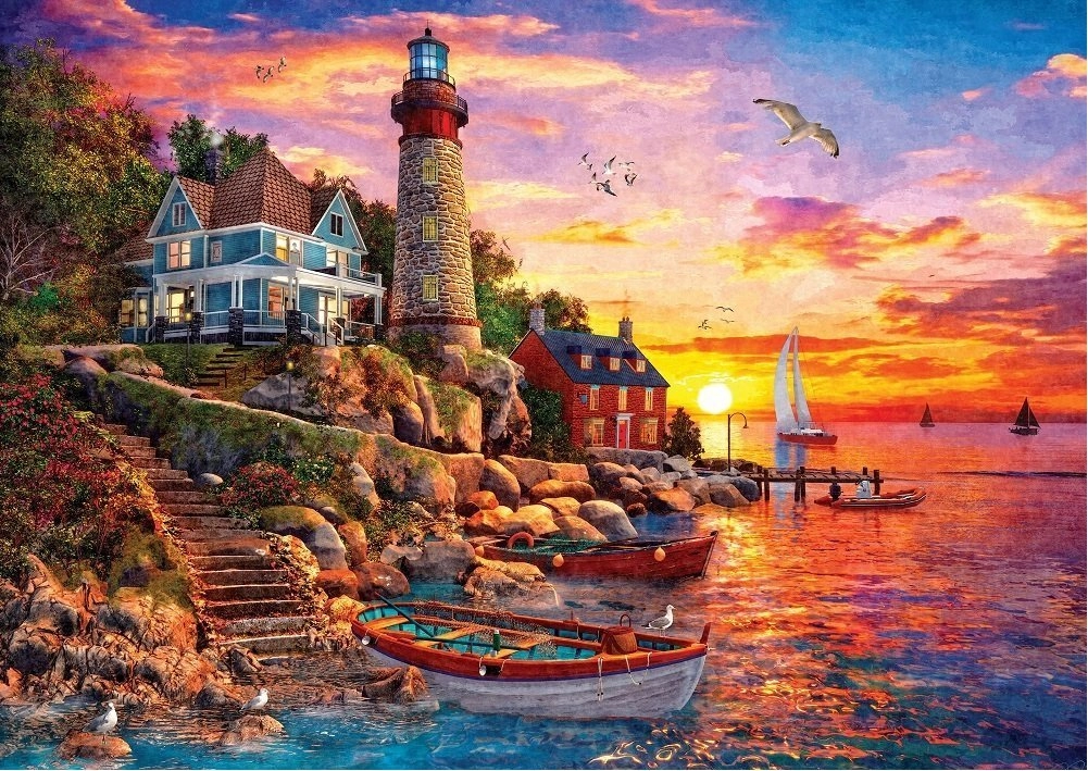 ART PUZZLE Puzzle Nádherný západ slunce 2000 dílků
