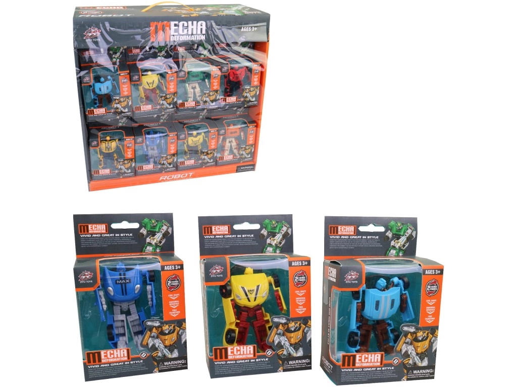 Transformující se robot v auto pro děti