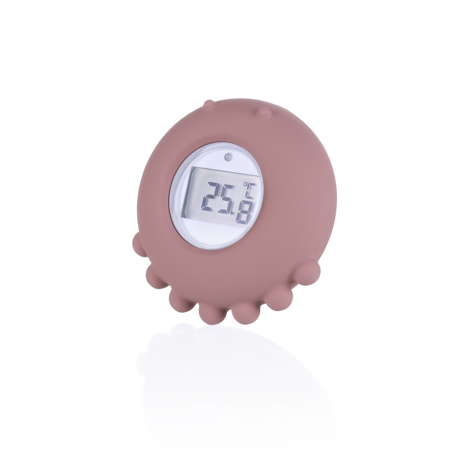 Zopa Silicone Digital Thermometer 2in1 digitální teploměr do vany Old Pink 1 ks