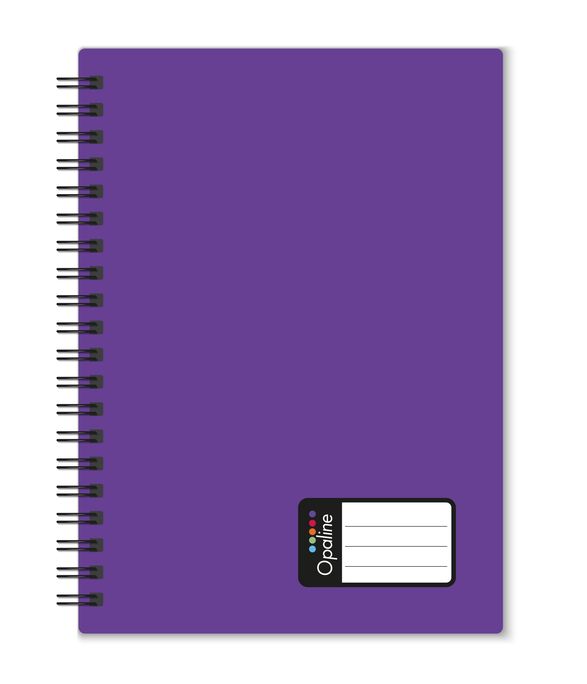 Twin wire blok A4 PP Opaline fialová KARTONPP