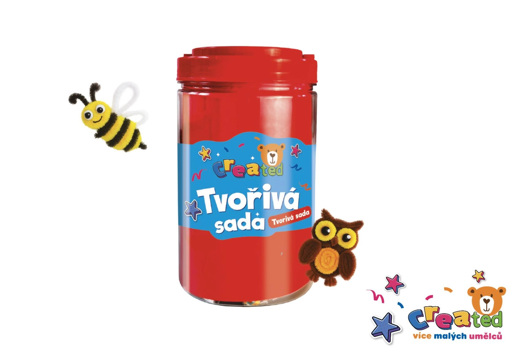 Tvořivá sada v plastové dóze 12 × 21 cm