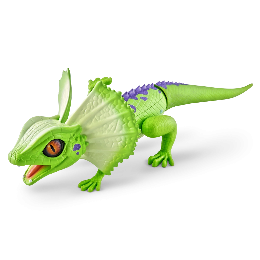 Robo Alive robotická ještěrka s límcem – oranžová