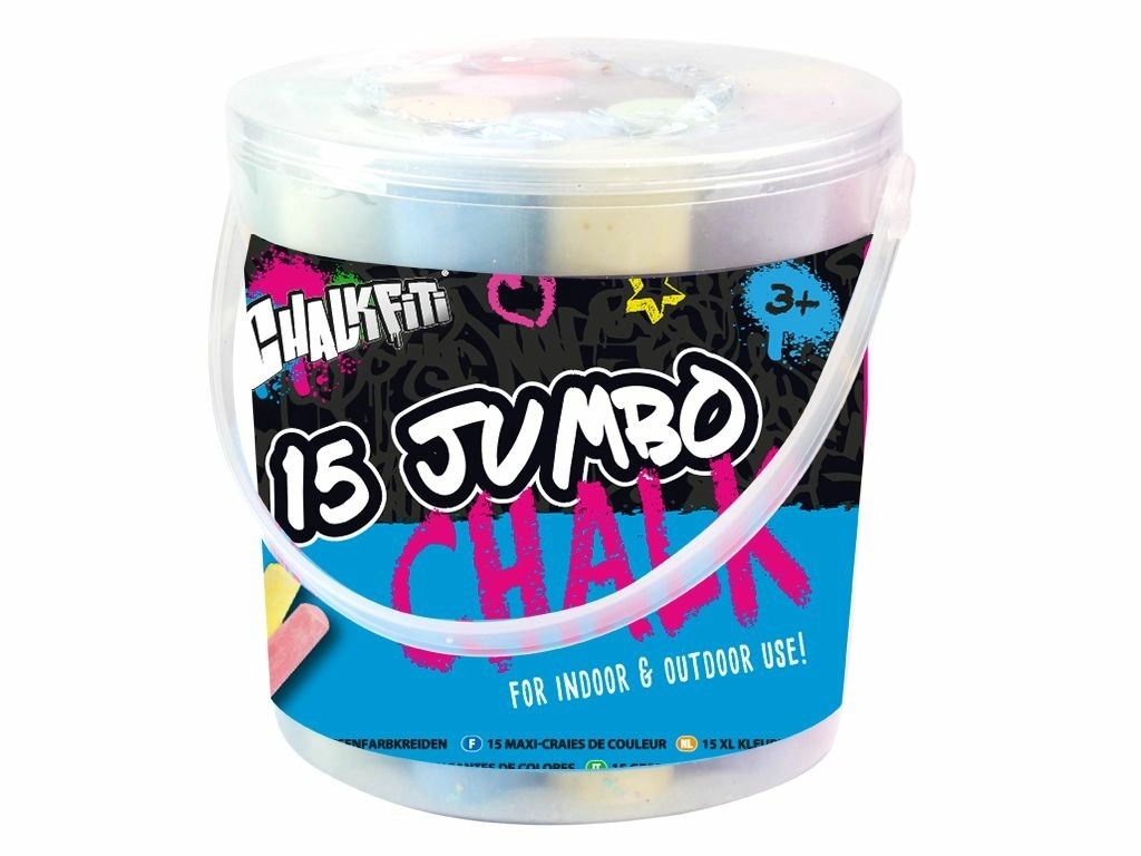 RMS Křídy Jumbo v kyblíku 15 barev