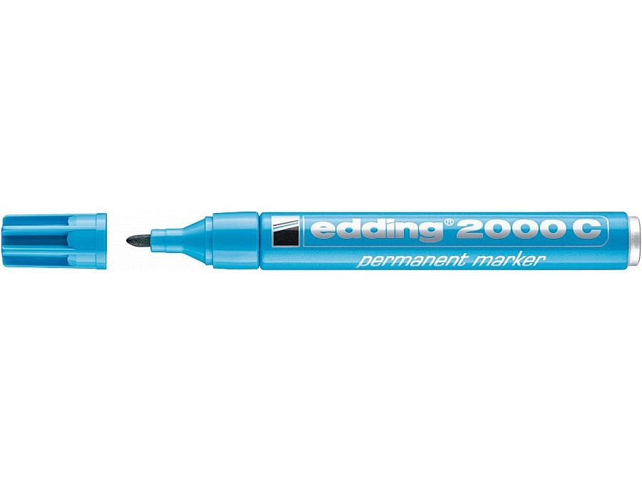 Permanentní popisovač EDDING 2000 C, světle modrý EDDING