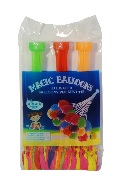 Vodní bomby s adaptérem – 111 balónků