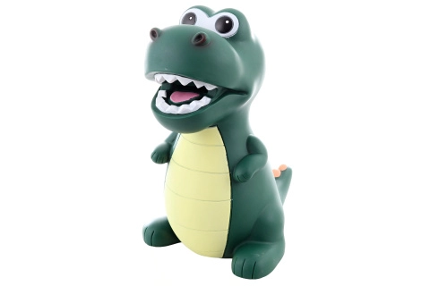 Pokladnička dinosaurus – plastová dětská kasička