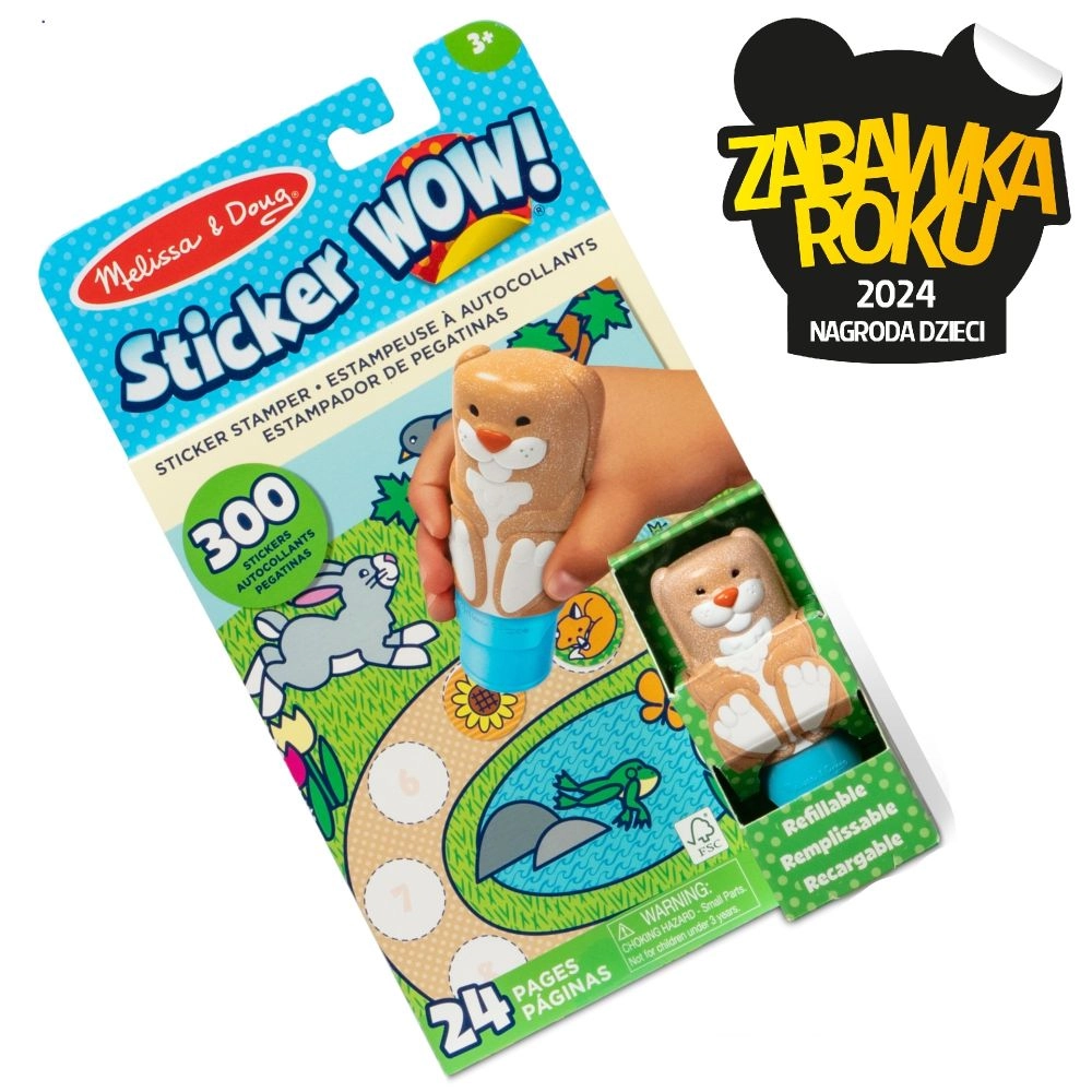 Nálepka WOW! Králíček s razítky