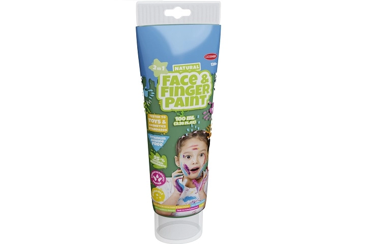 Boti natural zelená barva na malování prsty a na obličej 100 ml