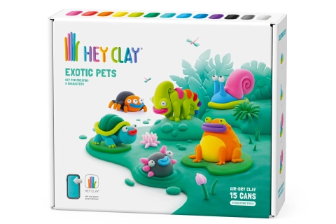 Hey Clay kreativní sada - Exotické zvířáta TM Toys Sp. z o.o.