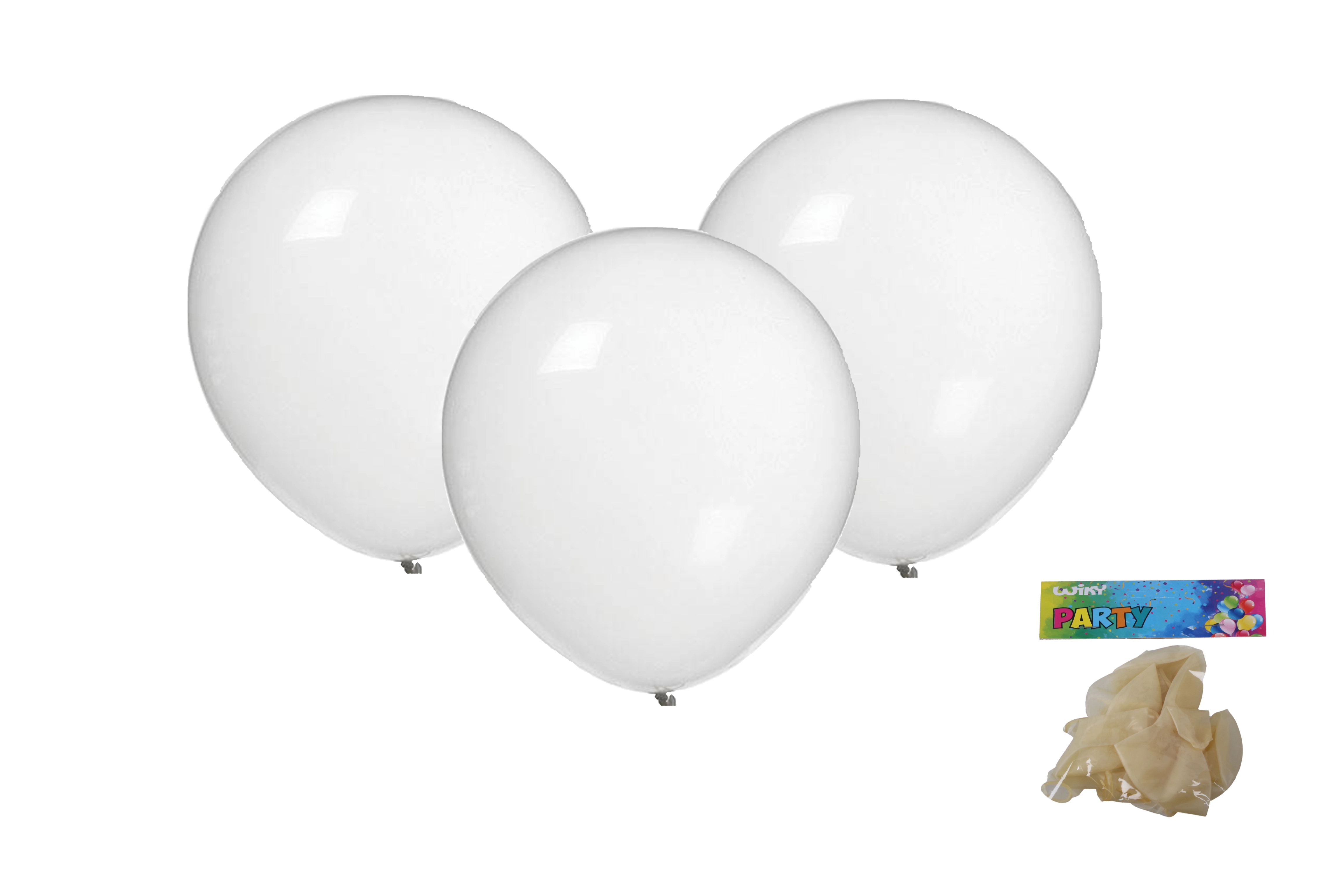 Levně Wiky Balónek nafukovací 30cm sada transparentní