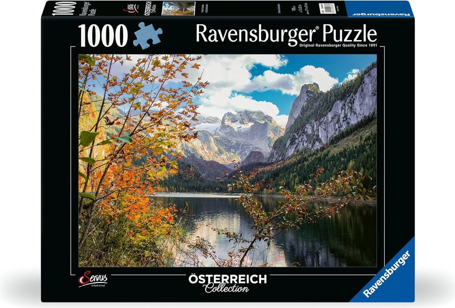 Ravensburger puzzle jezero Gosausee, Rakousko 1000 dílků