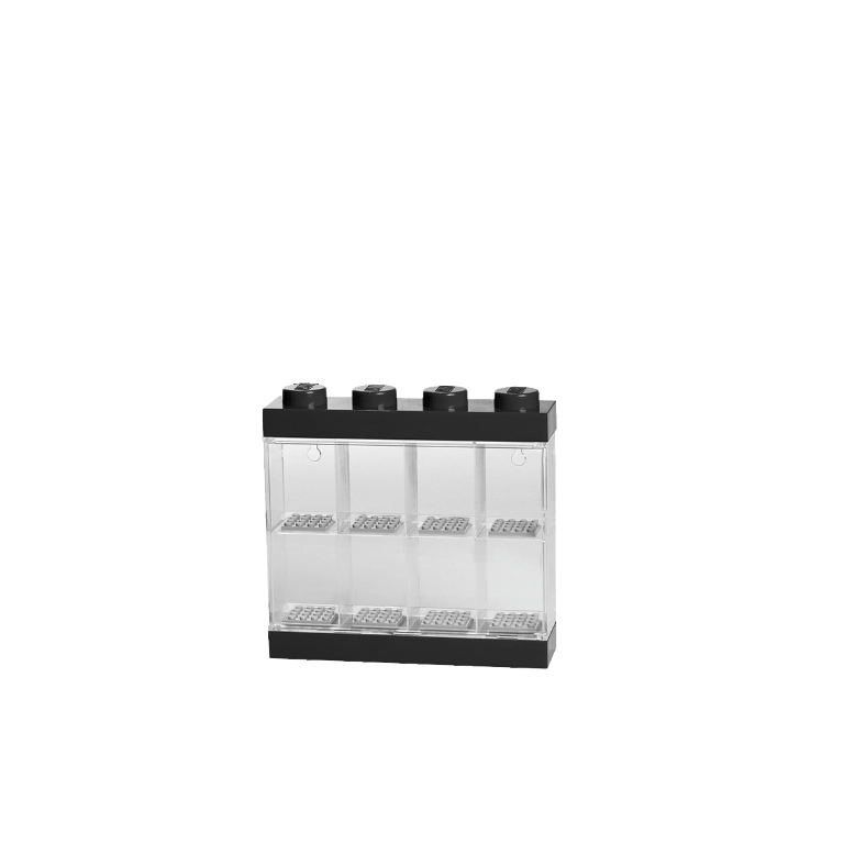 LEGO sběratelská vitrína na 8 minifigurek – černá