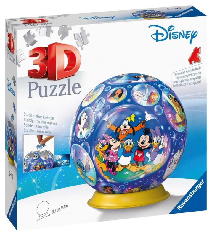 Levně Koule 3D puzzle DISNEY od RAVENSBURGER, 72 dílků