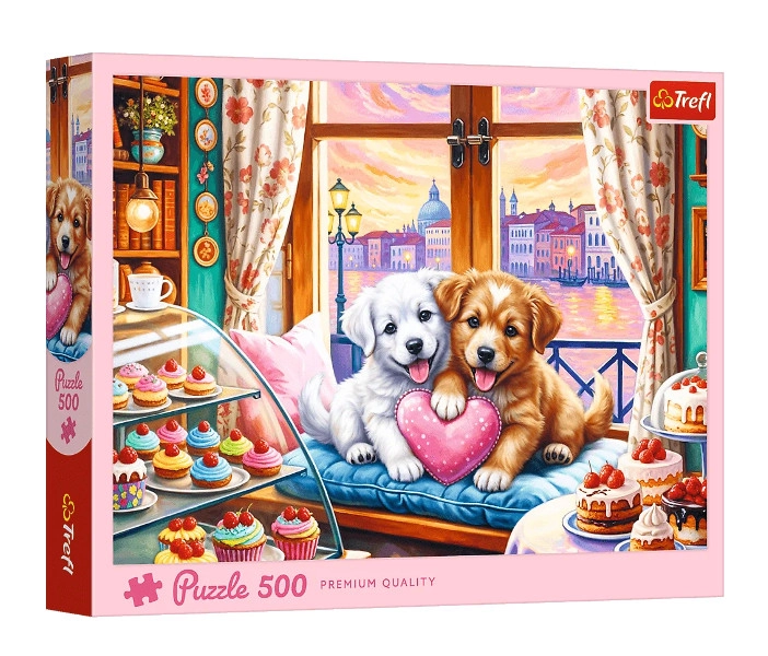 Puzzle 500 Štěněcí láska