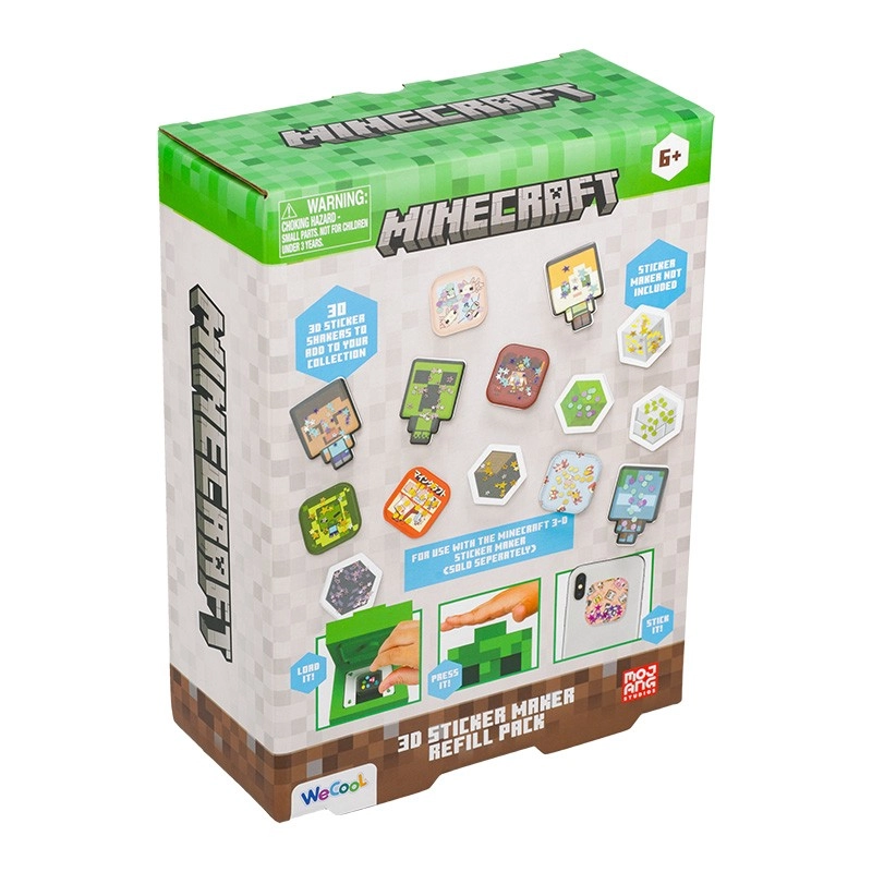 minecraft 3d sada na výrobu samolepek – náhradní set