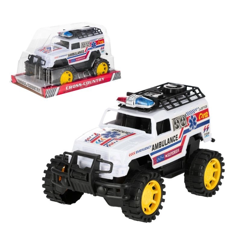 Ambulance s pohonem pull-back 22 cm