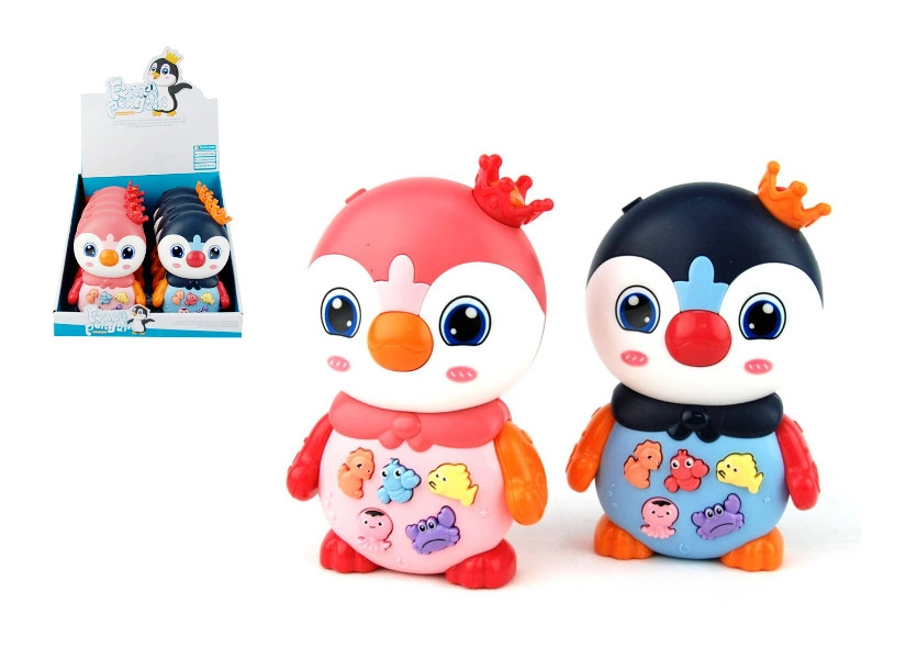 Interaktivní pinguin se zvuky pro miminka
