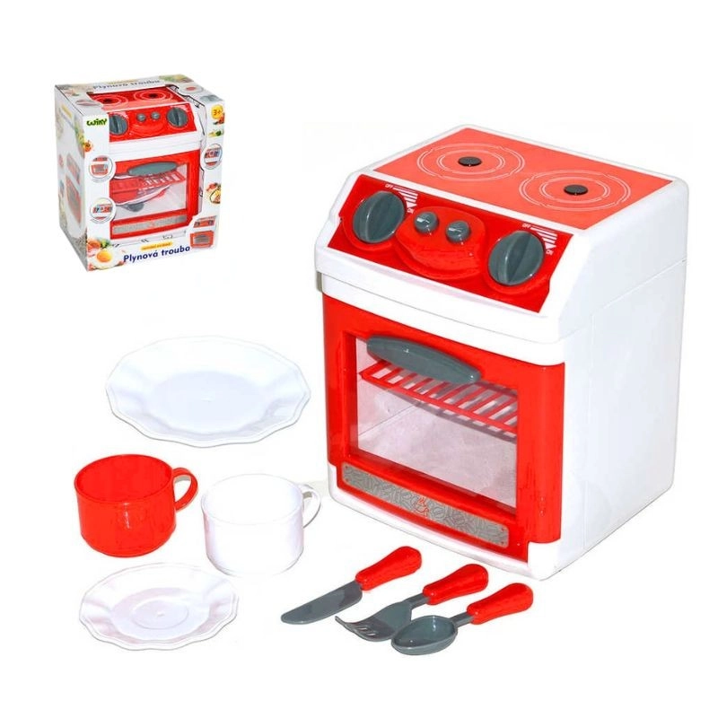 Dětská trouba s nádobím na baterie