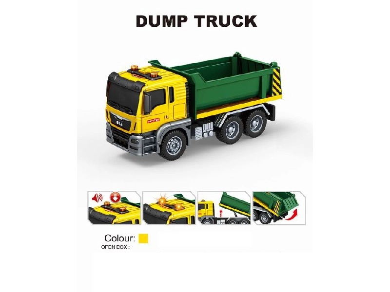 Auto sklápěčka 1:14 se světlem a zvukem