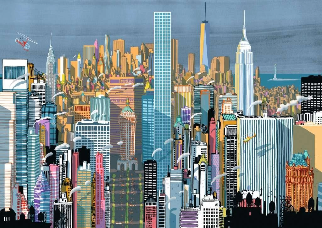 Levně Ravensburger puzzle Město New York 1000 dílků