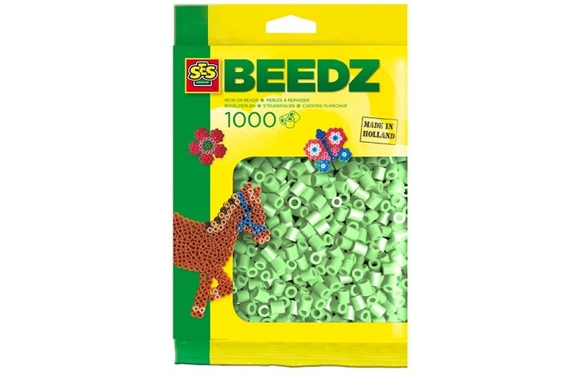 SES Creative zažehlovací korálky světle zelené 1000 ks