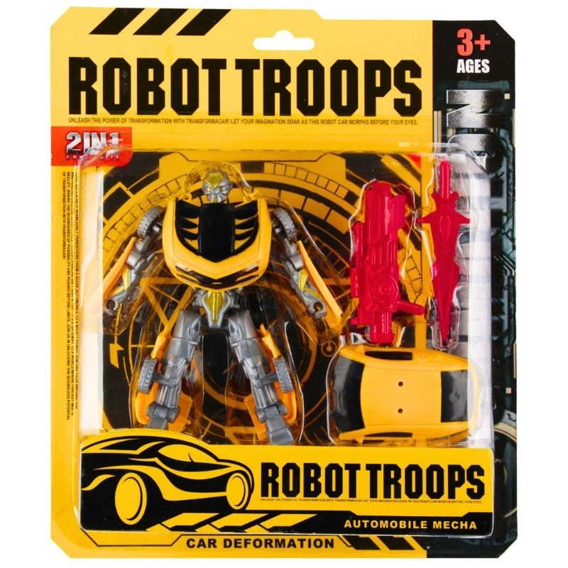 transformující robot s doplňky pro děti