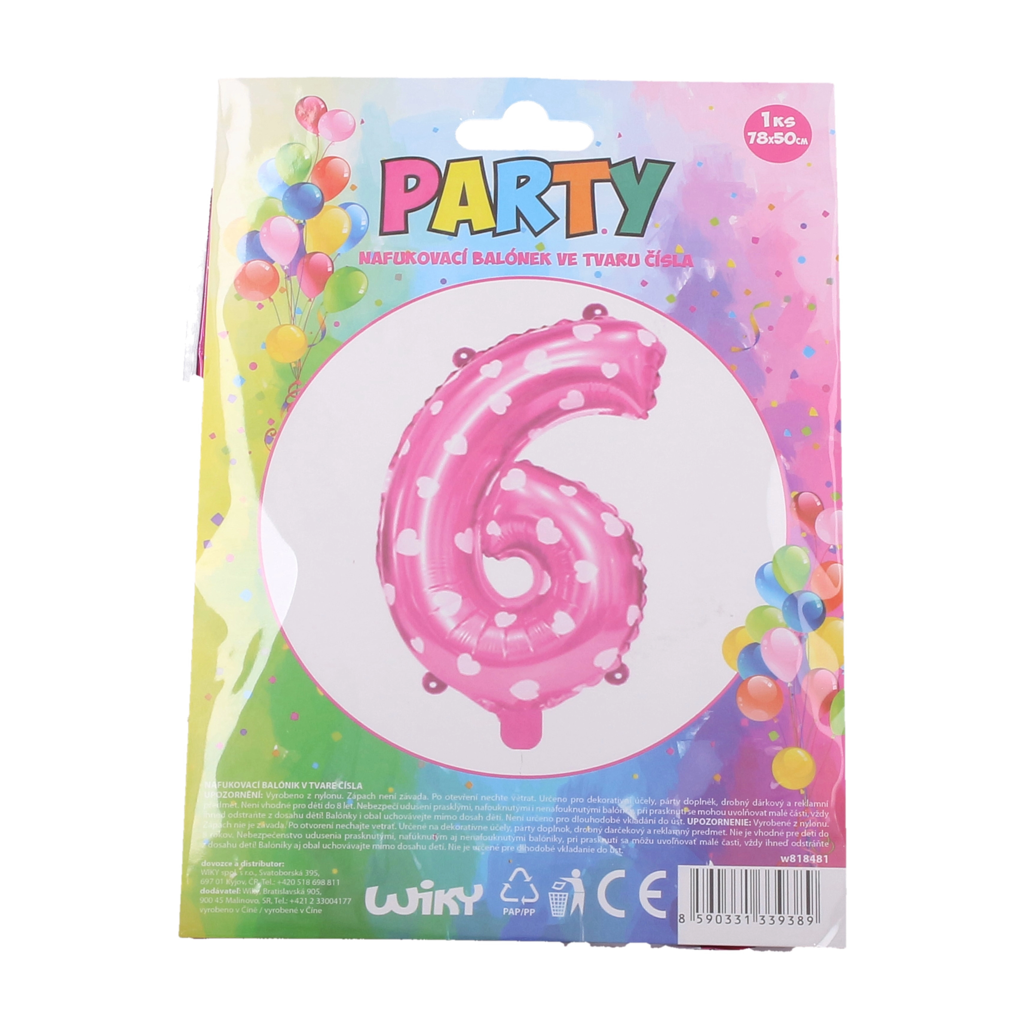 Levně wiky Nafuk.balonek c.6 holky 818481 103577