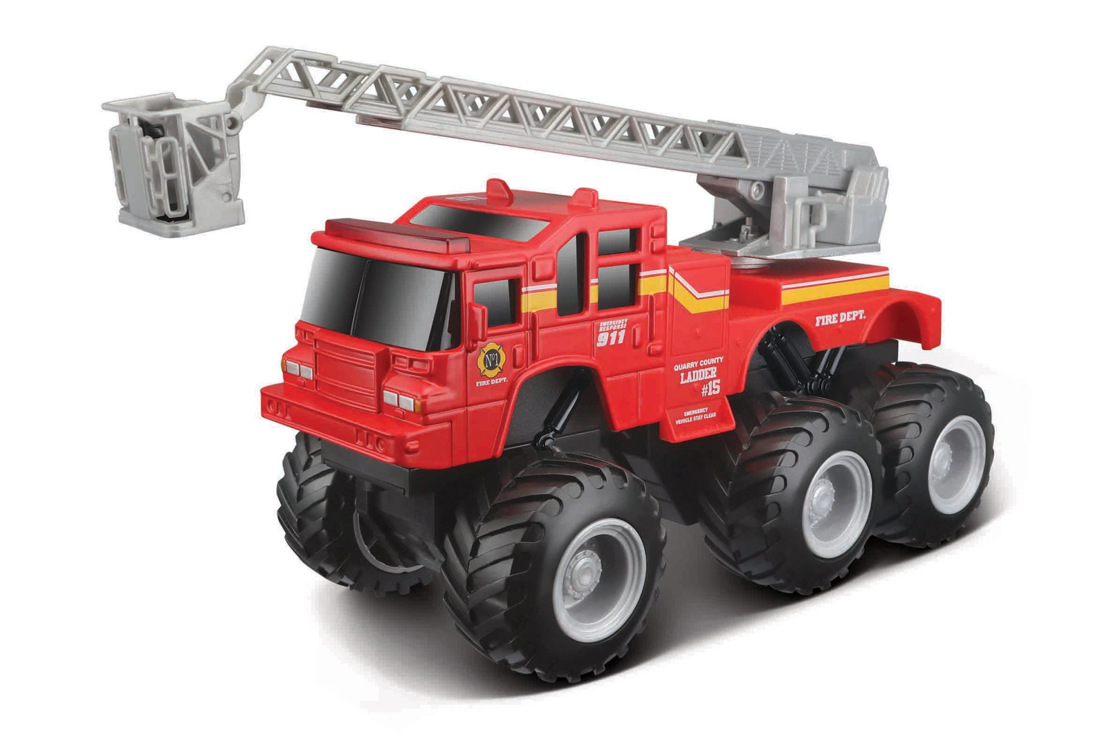 Levně Maisto Builder Zone Quarry monsters užitkový vůz s žebříkem