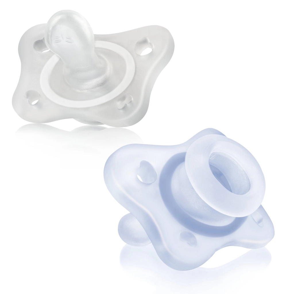 Levně Chicco dudlík Physio Mini Soft silikon chlapec 2 ks modrá