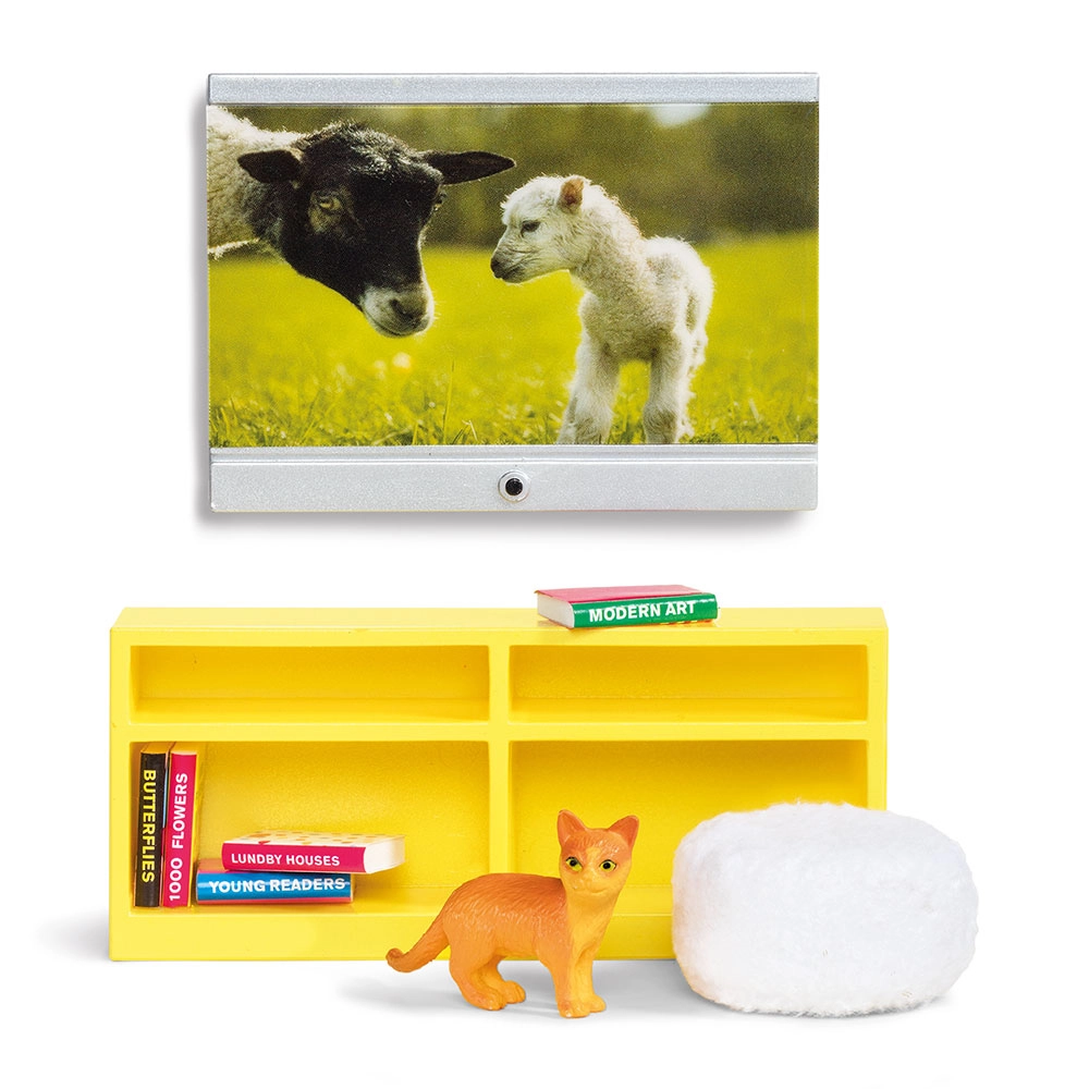Lundby sada nábytku k televizi do domečku pro panenky