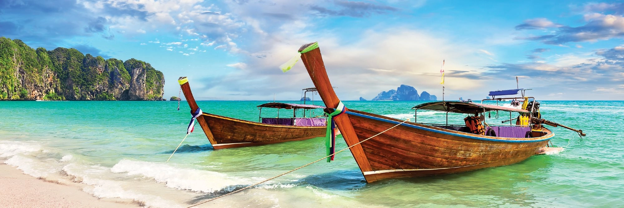 Panoramatické puzzle Around the World: Krabi, Thajsko 1000 dílků
