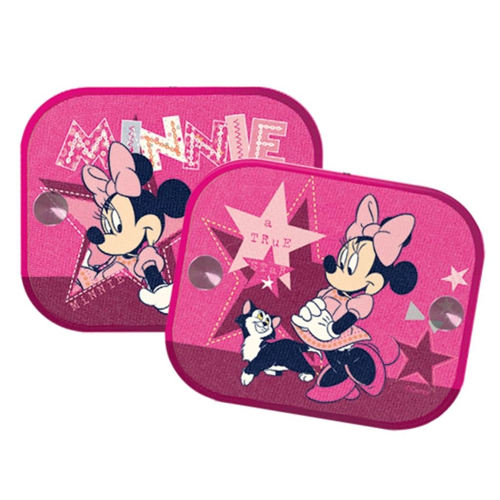 Stínítka do auta Minnie Mouse růžová 2 ks