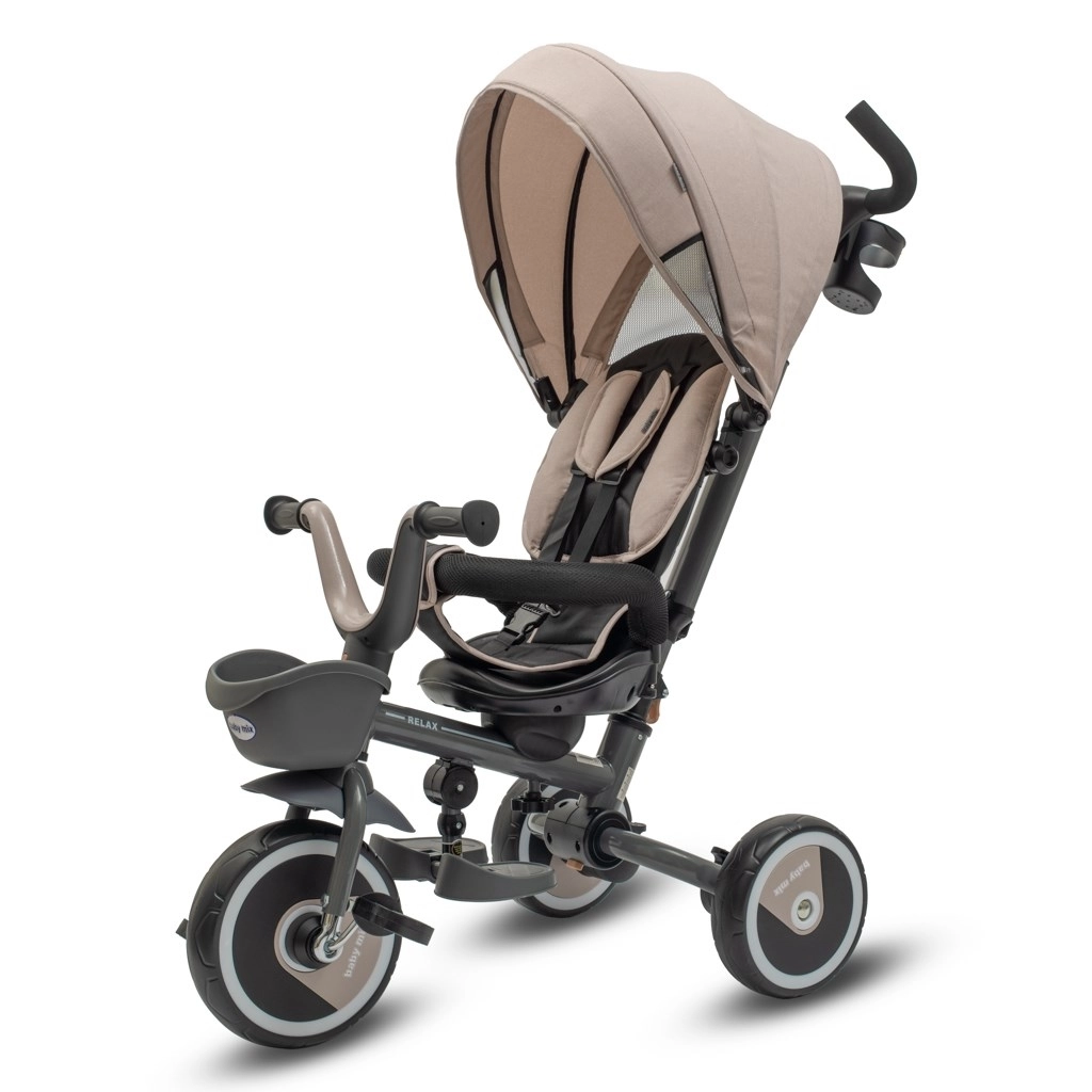 Dětská tříkolka Baby Mix 5v1 Relax 365° béžová