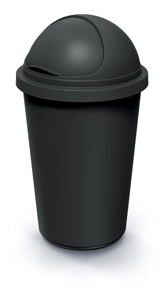 Prosperplast Odpadkový koš COMPACTO ROLL 50 L černý