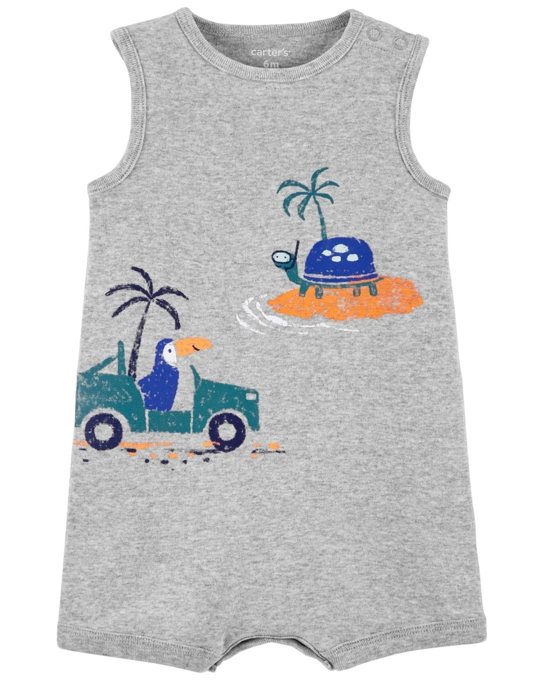 Carter's letní overal tropical grey pro chlapce