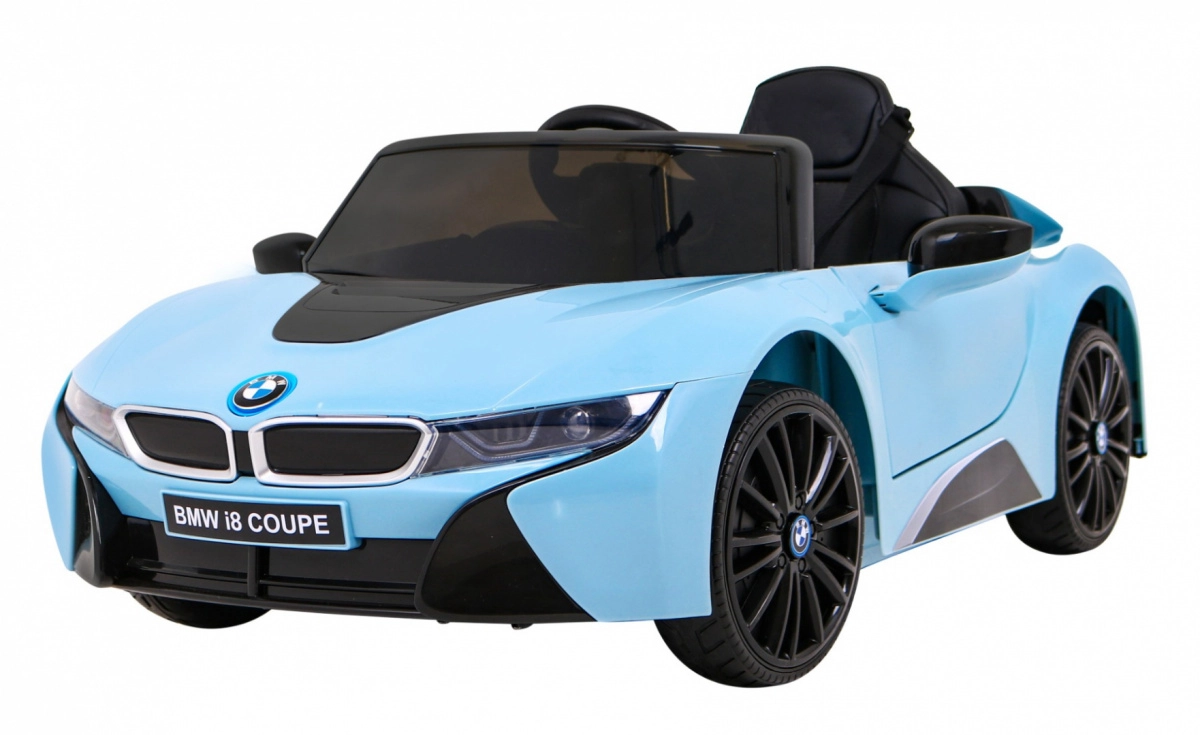 Levně Dětské elektrické autíčko BMW i8 Coupe 12 V s dálkovým ovládáním, EVA koly a MP3