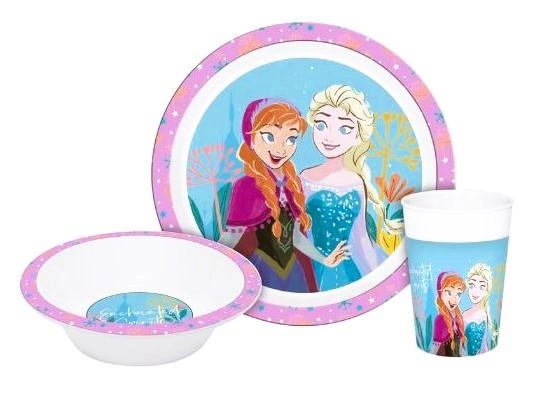 Plastová jídelní sada Frozen 3 ks