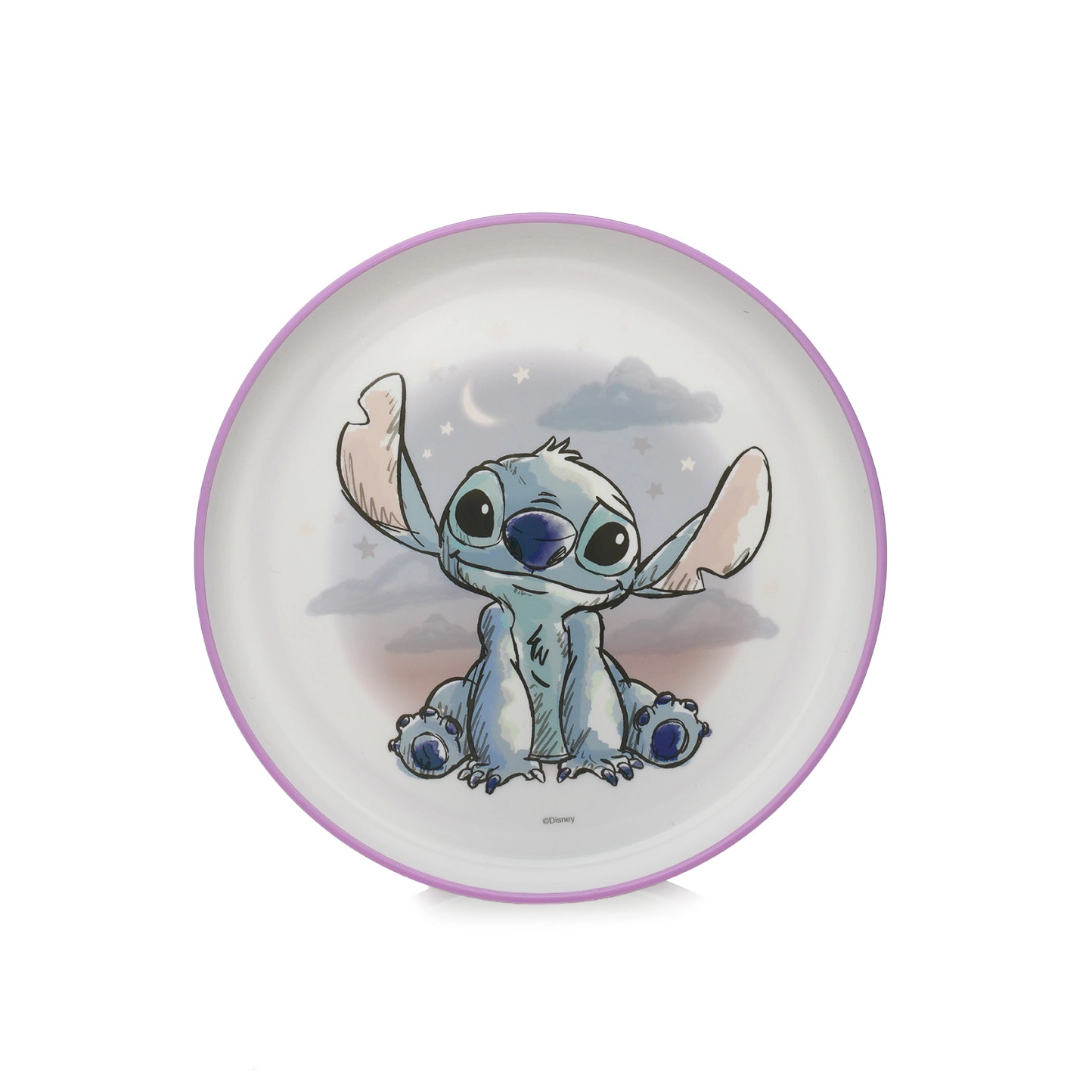 Protiskluzový dětský talíř LILO & STITCH, plastový, 19,6 cm