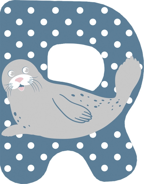 Small foot Dřevěné písmeno R