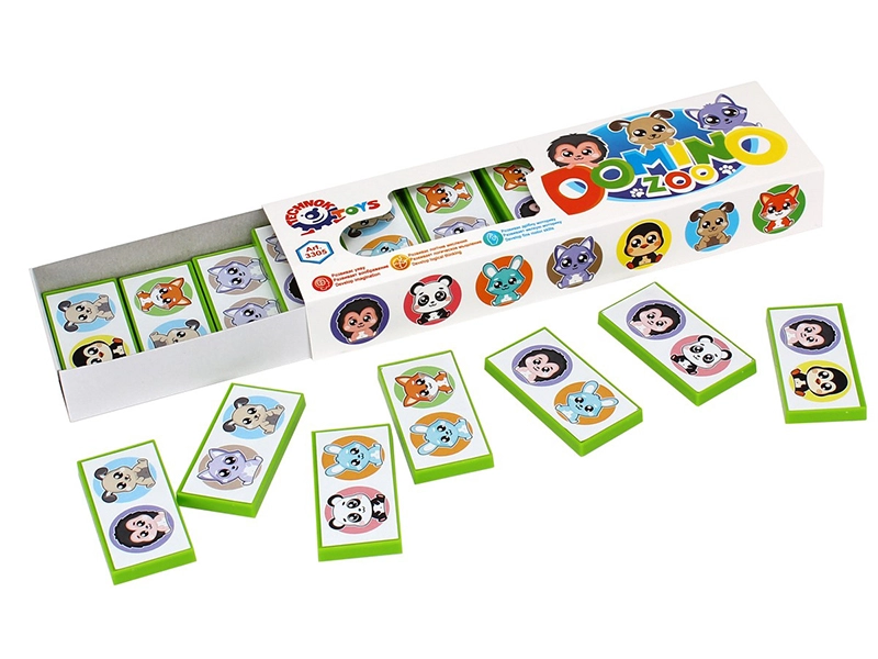 Domino se zvířátky v krabičce