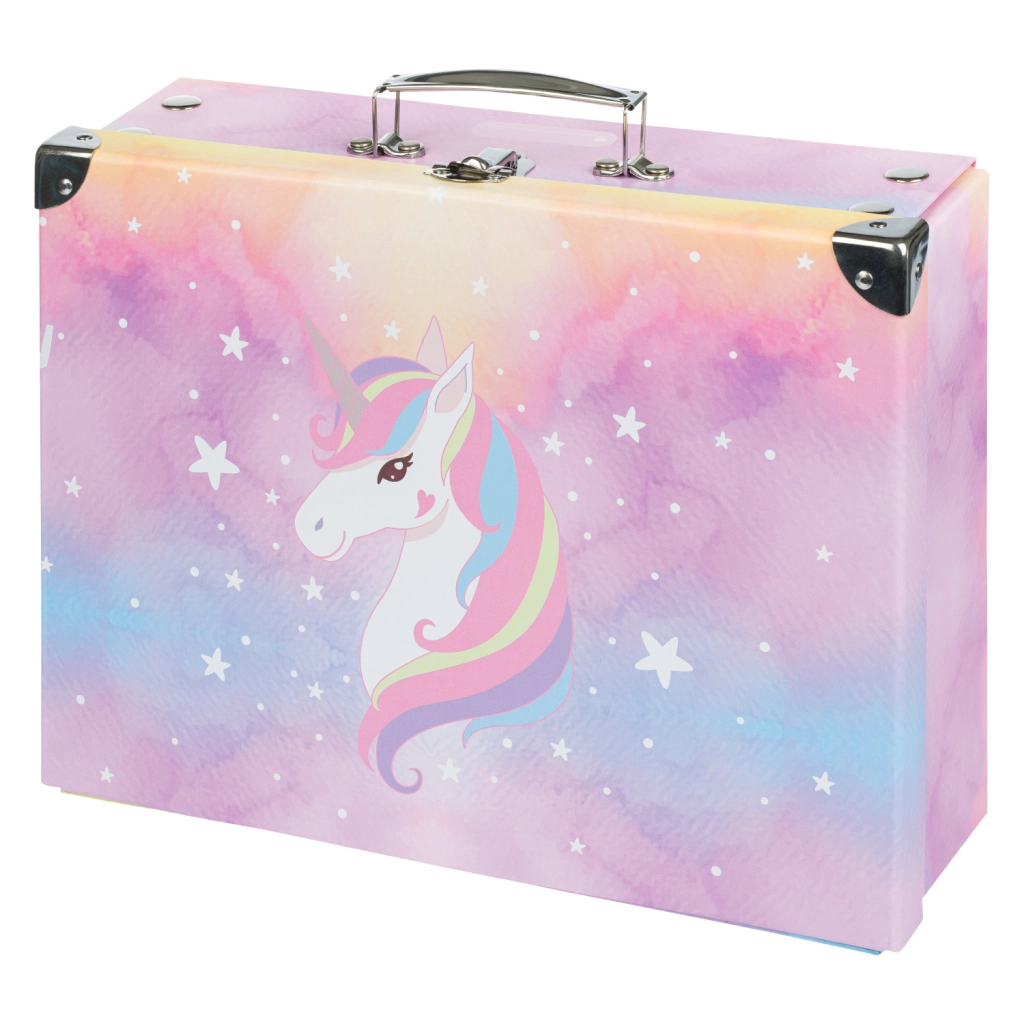 Levně Skládací školní kufřík Rainbow Unicorn BAAGL