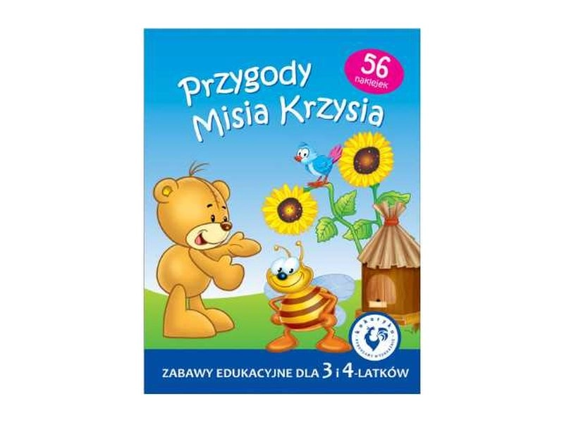 Przygody Misia Krzysia – knížka se samolepkami (edukační zábavy)