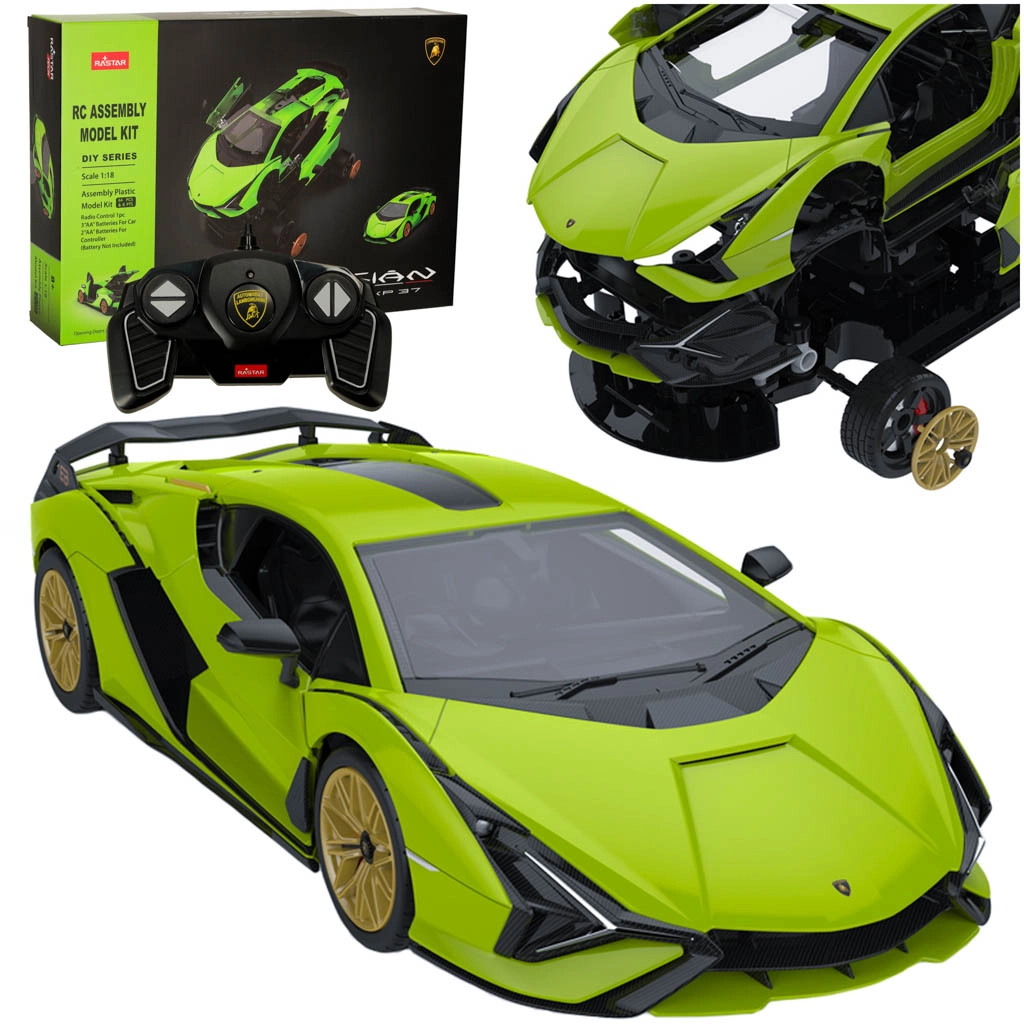 Rastar dálkově ovládané auto Lamborghini Sian 1:18 stavebnice