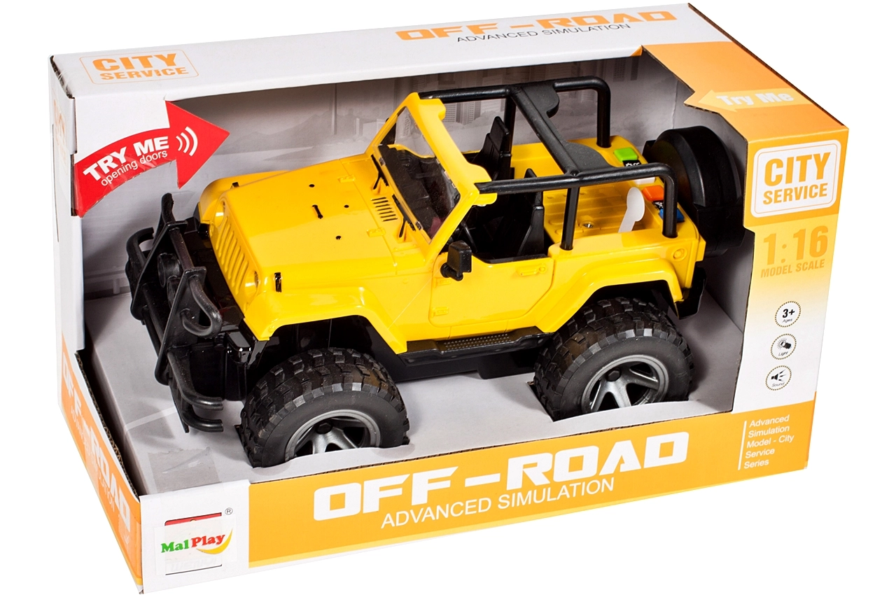 Terénní auto JEEP 1:16 se světlem a zvukem