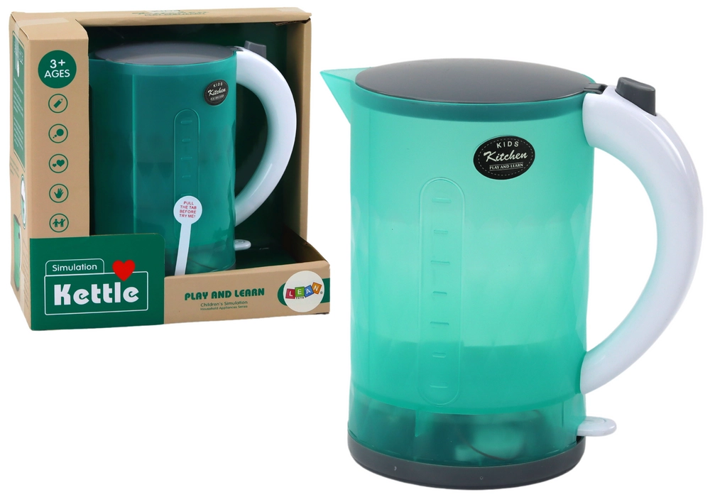 Elektronická konvice s baterií Světla Zvuk Zelená