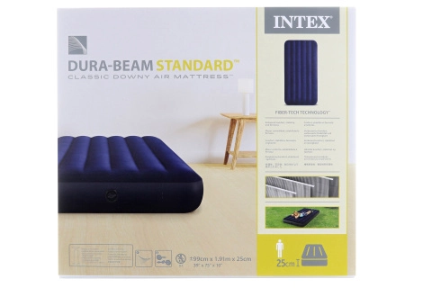 Intex Standard Downy Air Mattress Twin 99 x 191 x 25 cm 64757