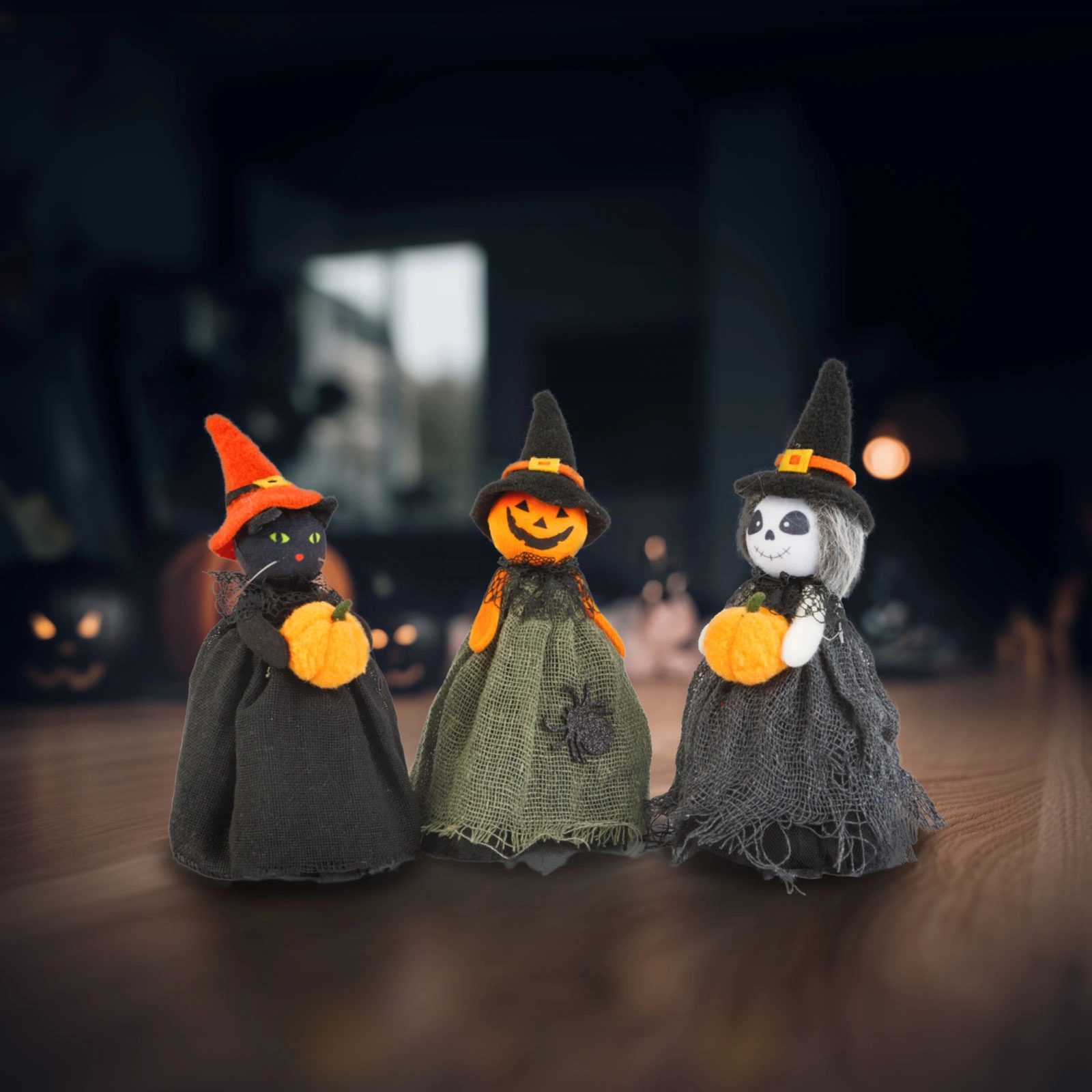 Halloweenská dekorace čarodějnice, 21 cm - 1 kus
